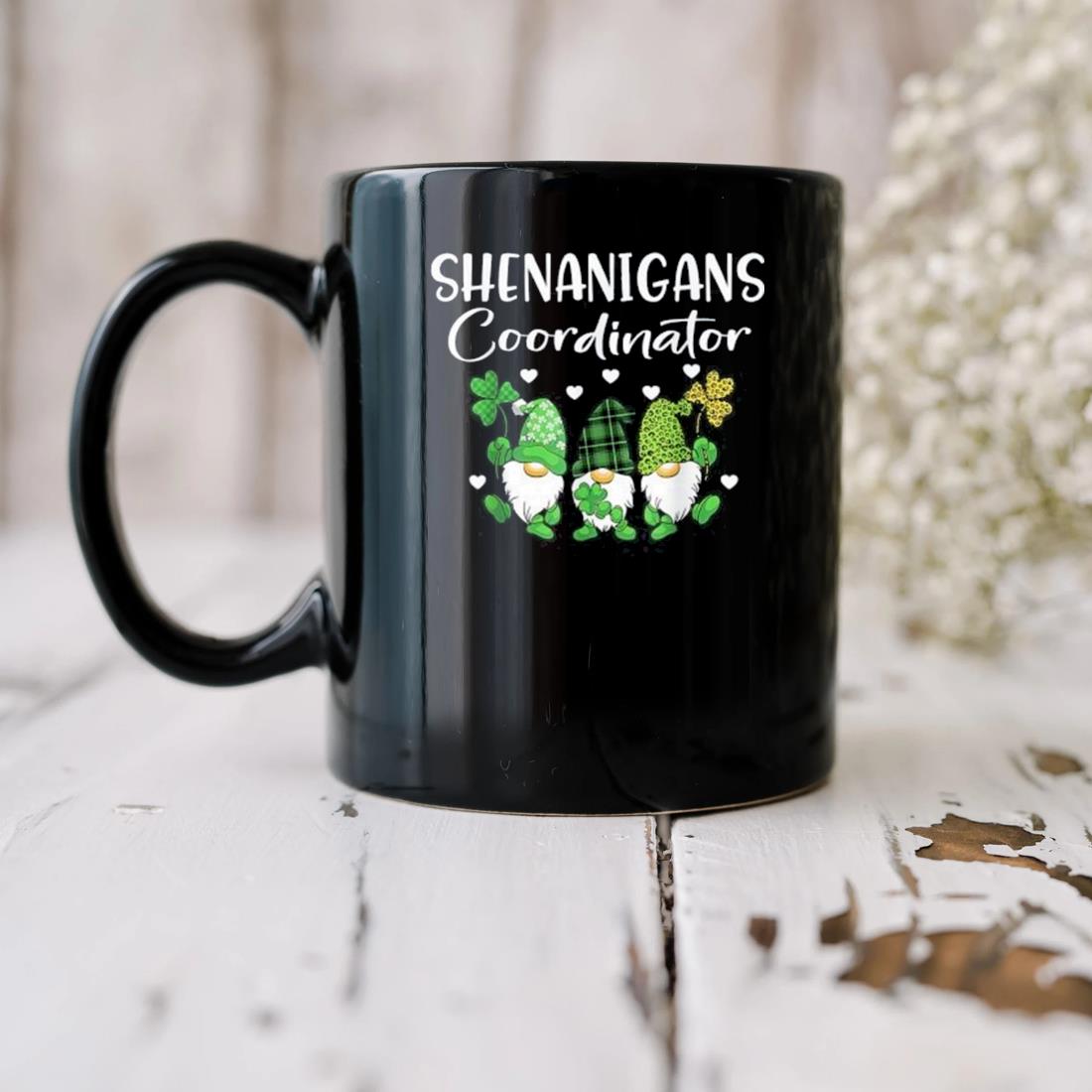 Shenanigans Coordinator St Patricks Day Gnomes Green Gift Mug