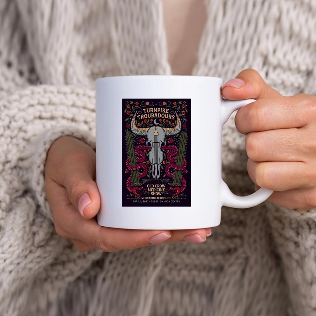 Turnpike Troubadours April 1 2023 Old Crow Medicine Show Muscadine Bloodline Bok Center Tulsa Ok Mug hhhhh