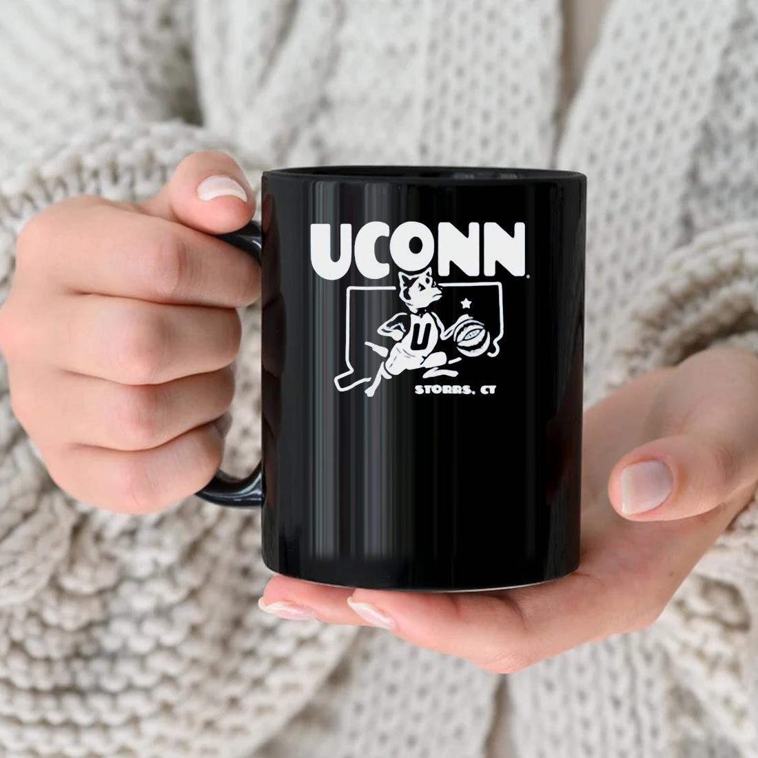 Uconn Hoops Logo Storrs Ct Mug nhu