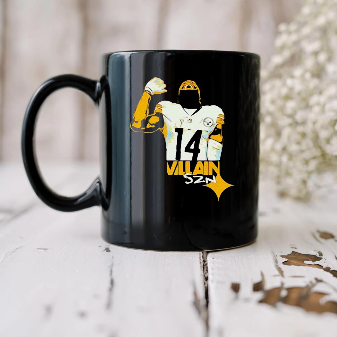 Villain Szn George Pickens Pittsburgh Steelers Mug