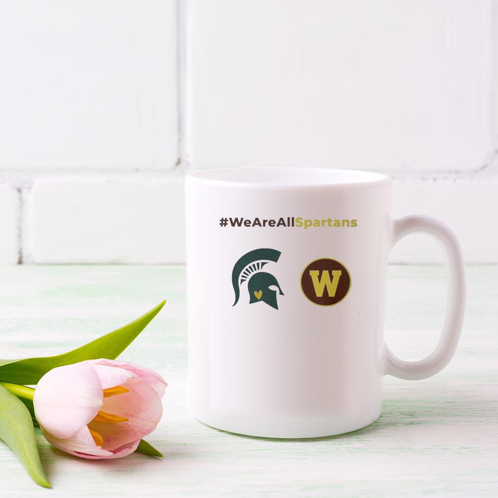 We Are All Spartans Msu And Washington Mug