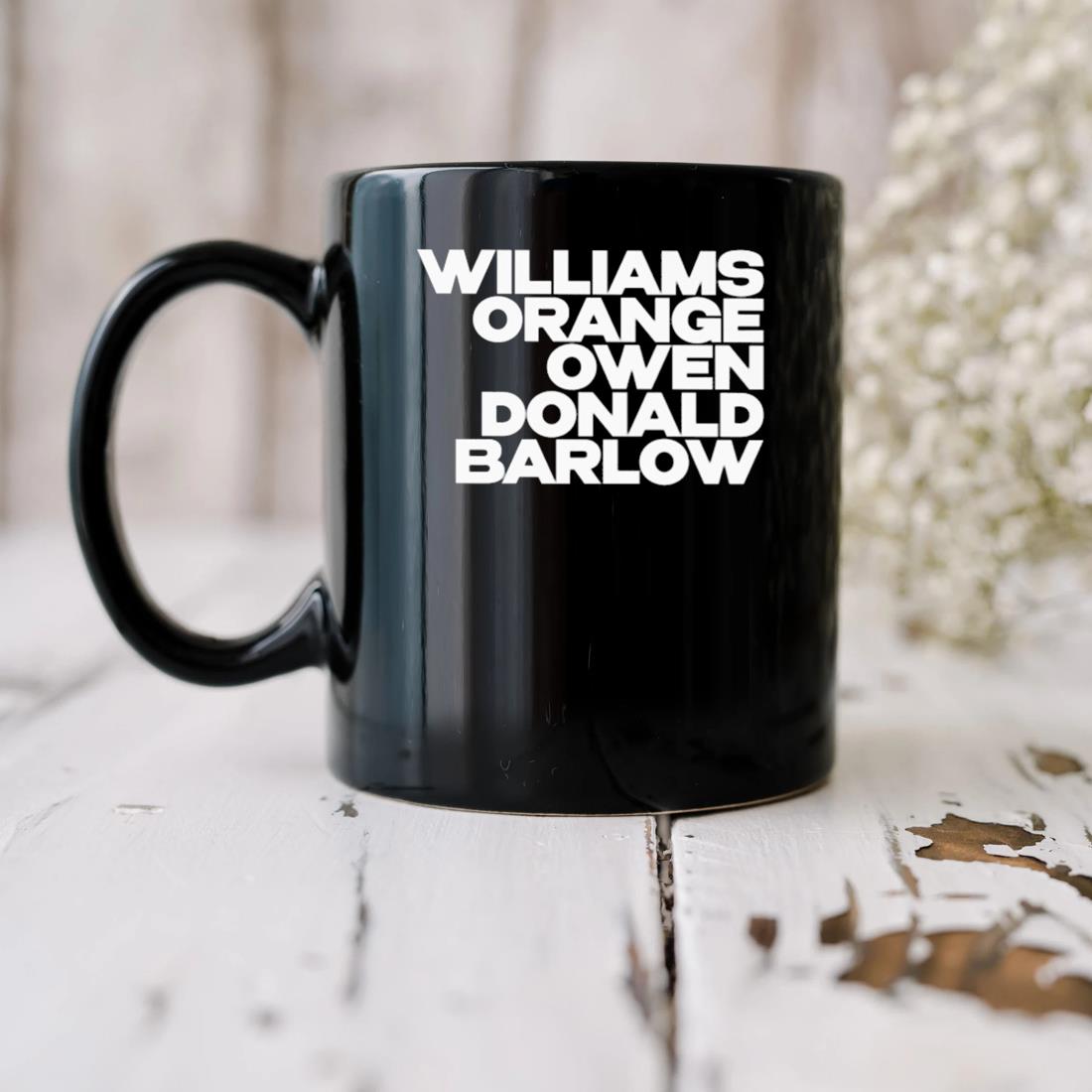 Williams Orange Owen Donald Barlow Mug