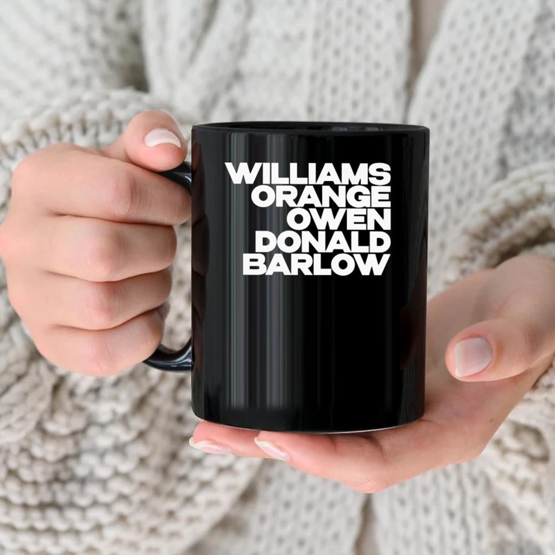 Williams Orange Owen Donald Barlow Mug nhu