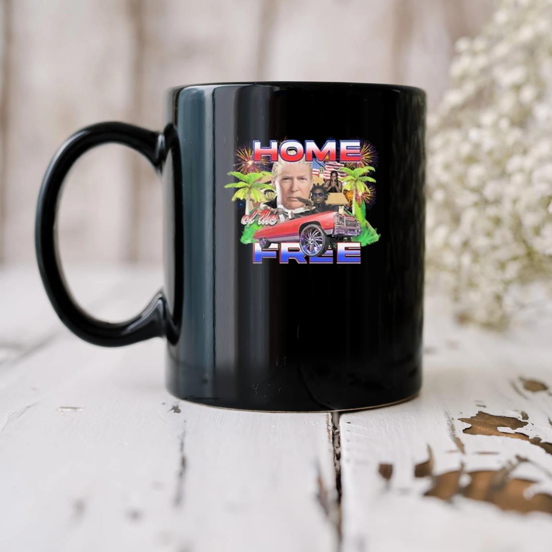 Wockytees Trump Home Of The Free Mug