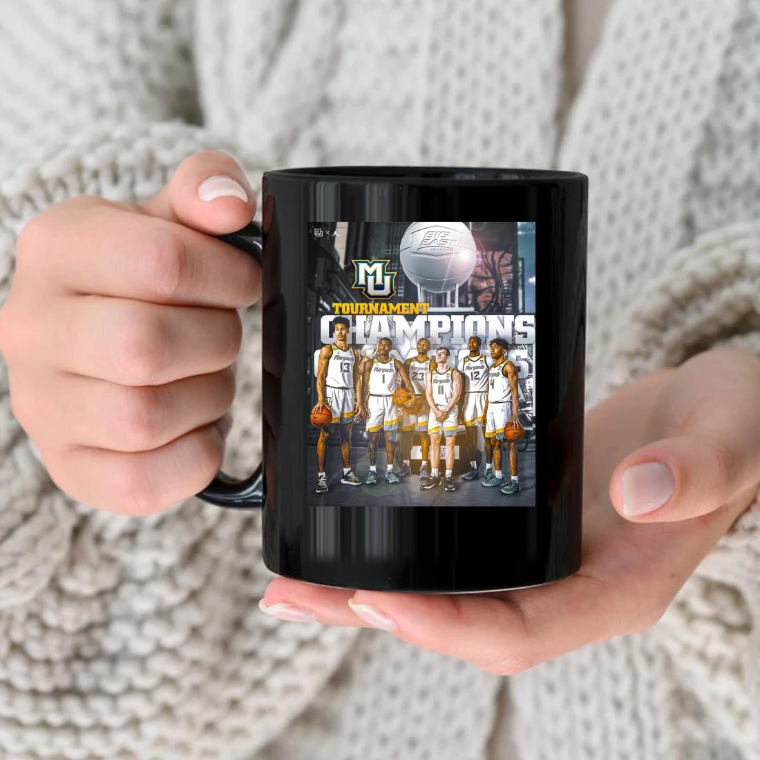 2023 Big East Tournament Champions Are Marquette Golden Eagles Men's Basketball Mug nhu.jpg