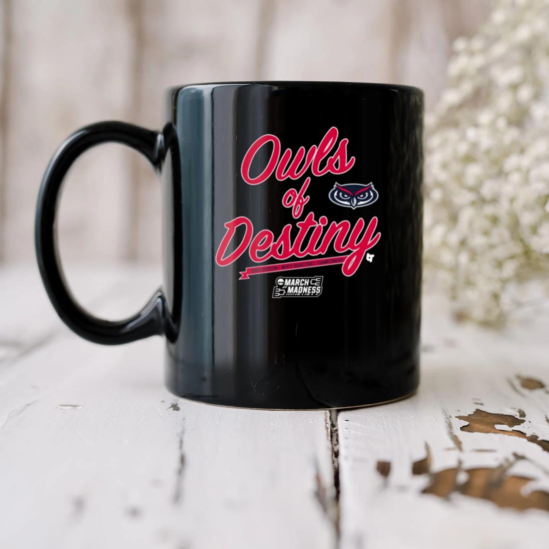 2023 Fau Basketball Owls Of Destiny March Madness Mug biu