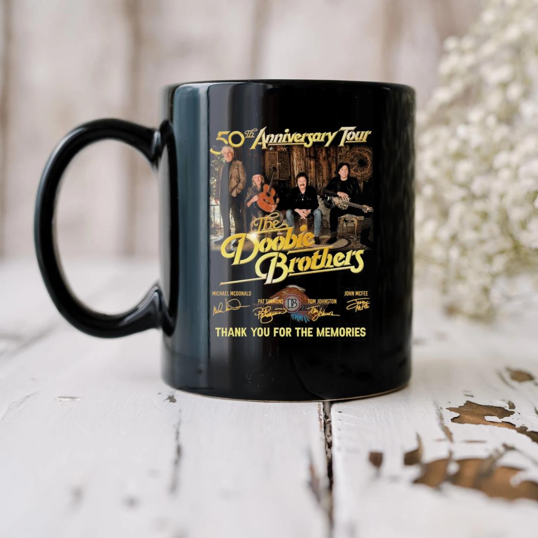 50th Anniversary Tour The Doobie Brothers Thank You For The Memories Signatures Mug