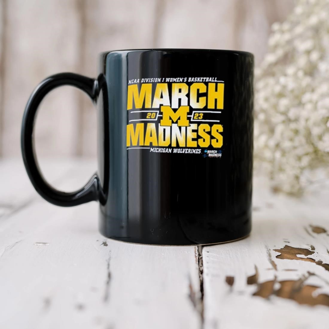Champion University Of Michigan Women's Basketball March Madness Bracket Mug
