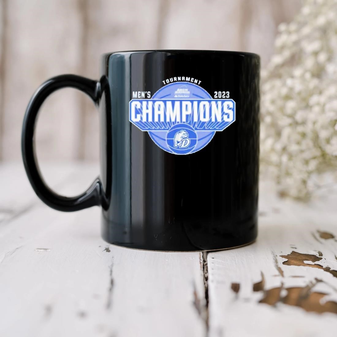 Drake Bulldogs Blue 2023 Mvc Tournament Champions Mug