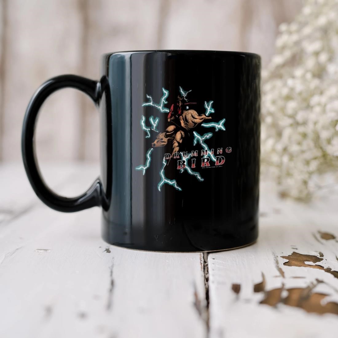 Drumming Bird The Electric Cowboy Mug