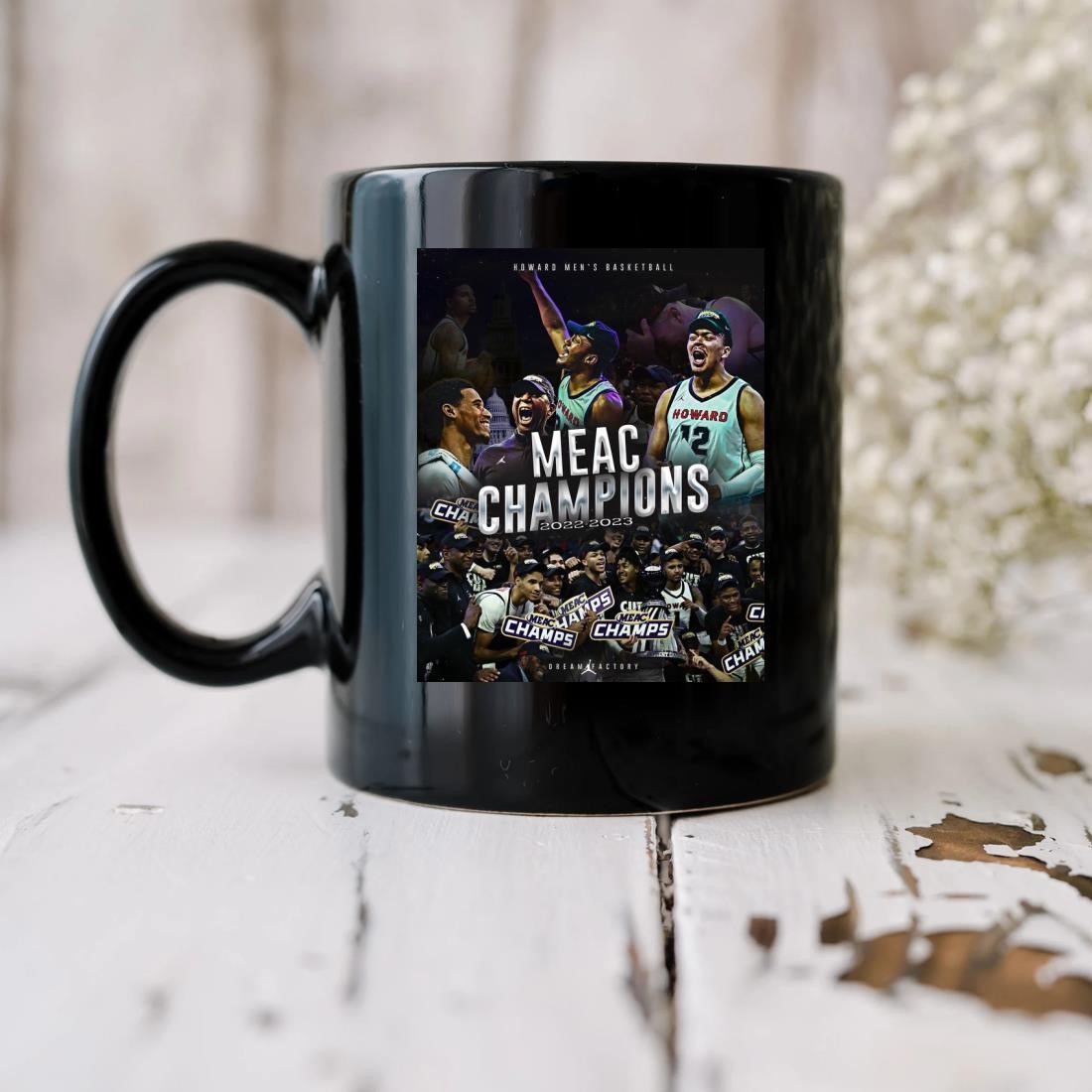 Howard Bison Men's Basketball Are 2023 Meac Champions Mug