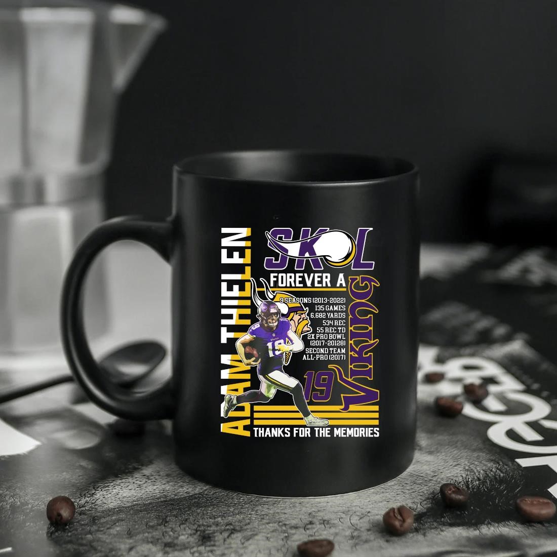 Limited Edition Adam Thielen SKL Forever A Viking Thanks For The