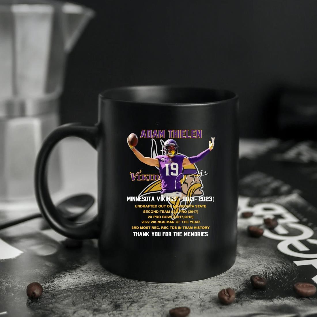 Official 19 Adam Thielen 2013 – 2023 Thank You For The Memories T-Shirt,  hoodie, sweater, long sleeve and tank top