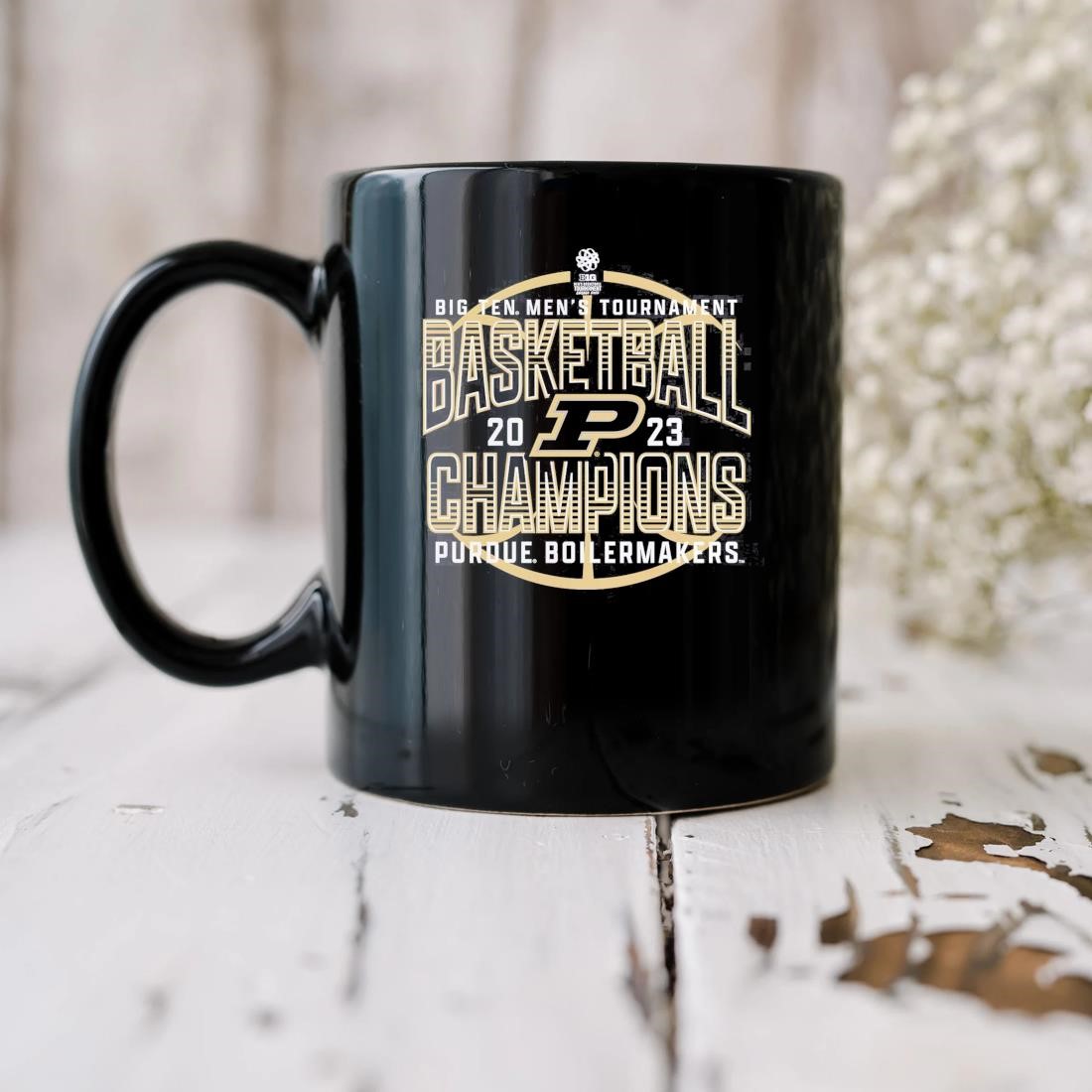 Purdue Boilermakers 2023 Big Ten Men's Tournament Basketball Champions Mug