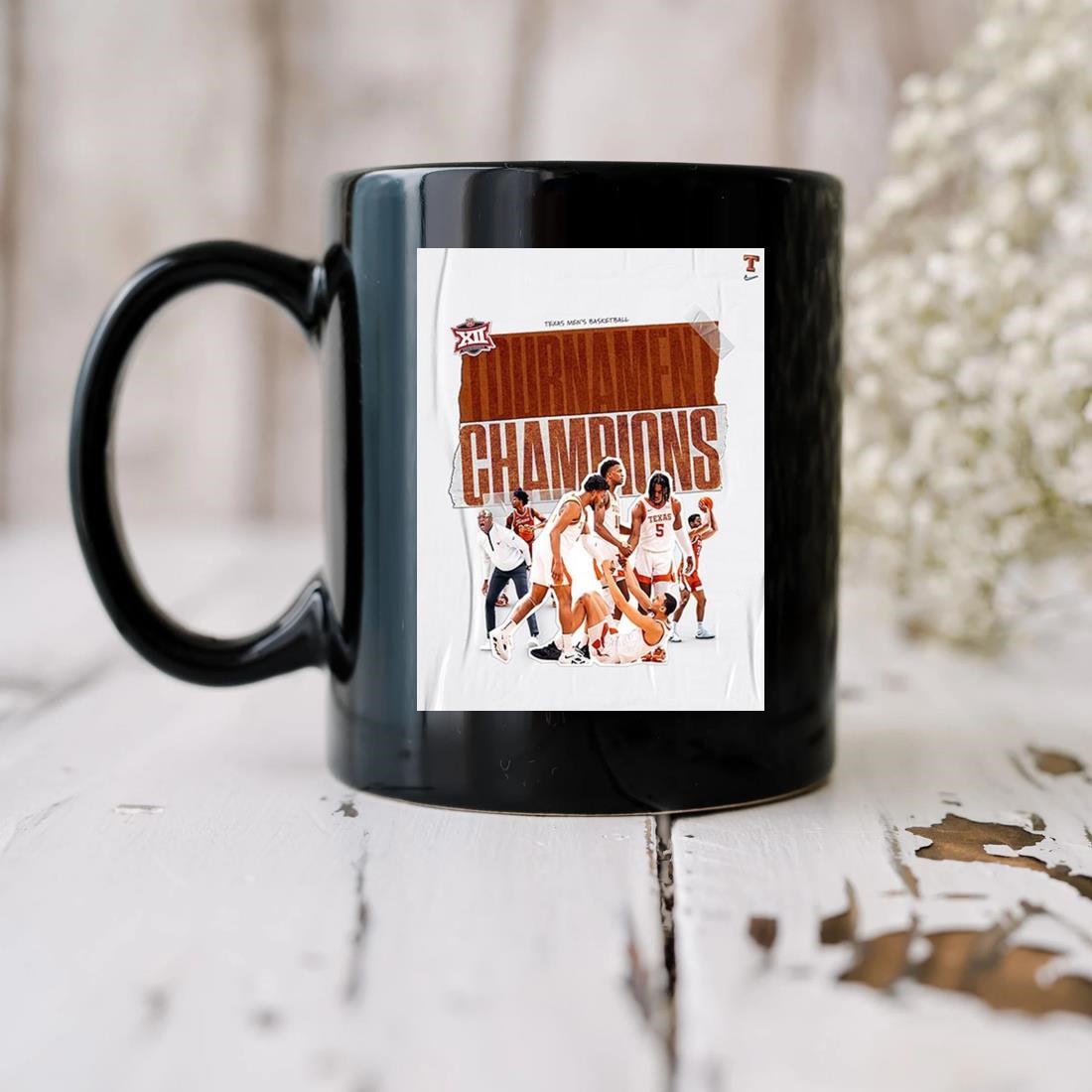 Texas Longhorns Men's Basketball Are 2023 Big 12 Tournament Champions Mug