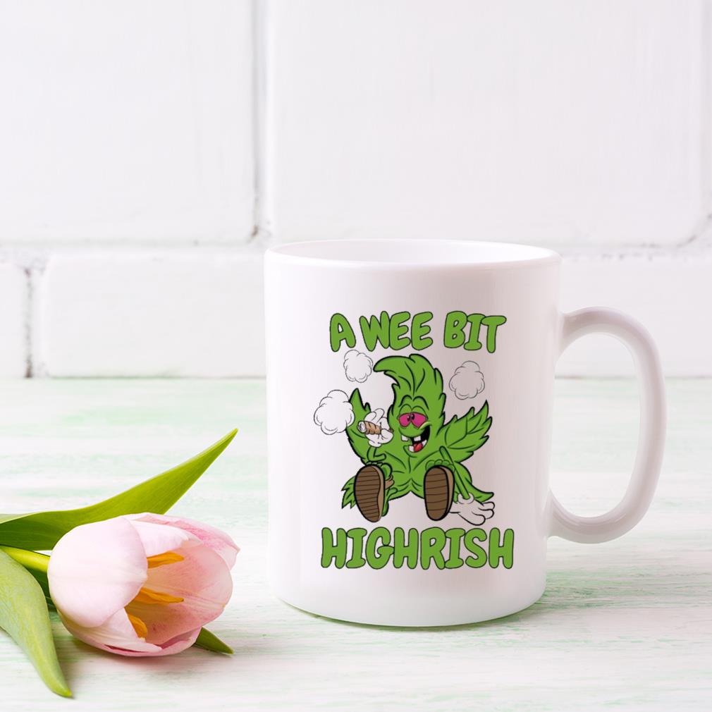 A Wee Bit Highrish Funny 420 Weed Marijuana St Patricks Day Mug
