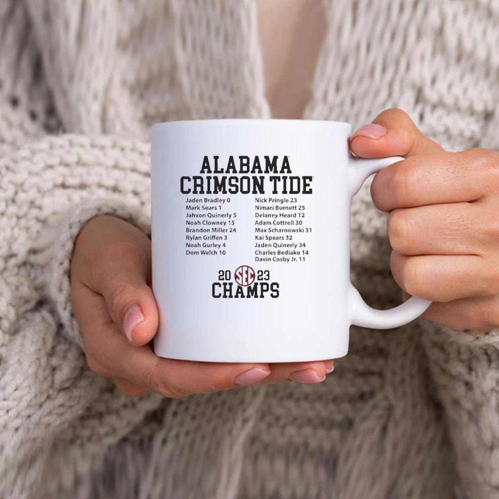 Alabama Crimson Tide 2023 Sec Men's Basketball Regular Season Champions Mug hhhhh
