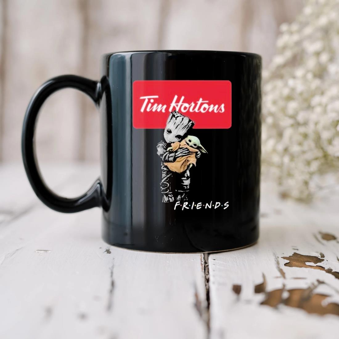 Baby Groot Hug Baby Yoda Friends Tim Hortons Mug
