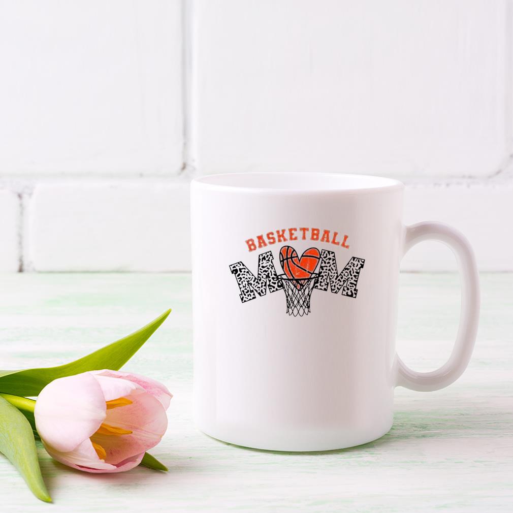 Basketball Mom Heart Sports Mug