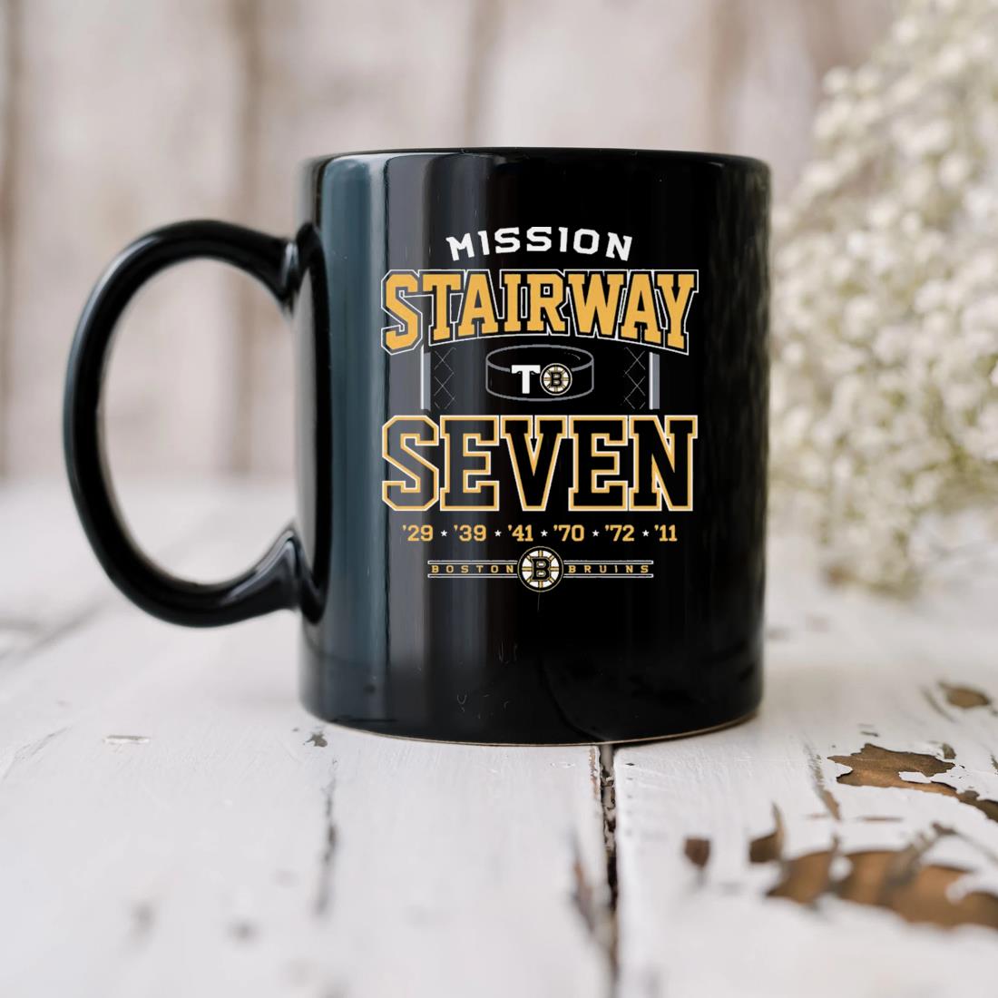 Boston Bruins Mission Stairway Seven Mug