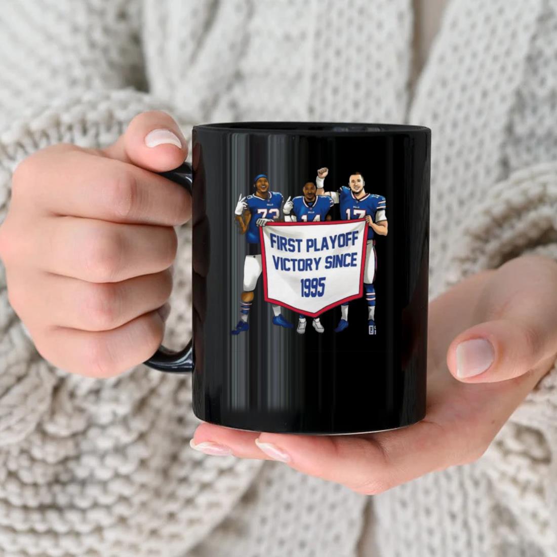 Buffalo Bills First Playoff Victory Since 1995 Mug