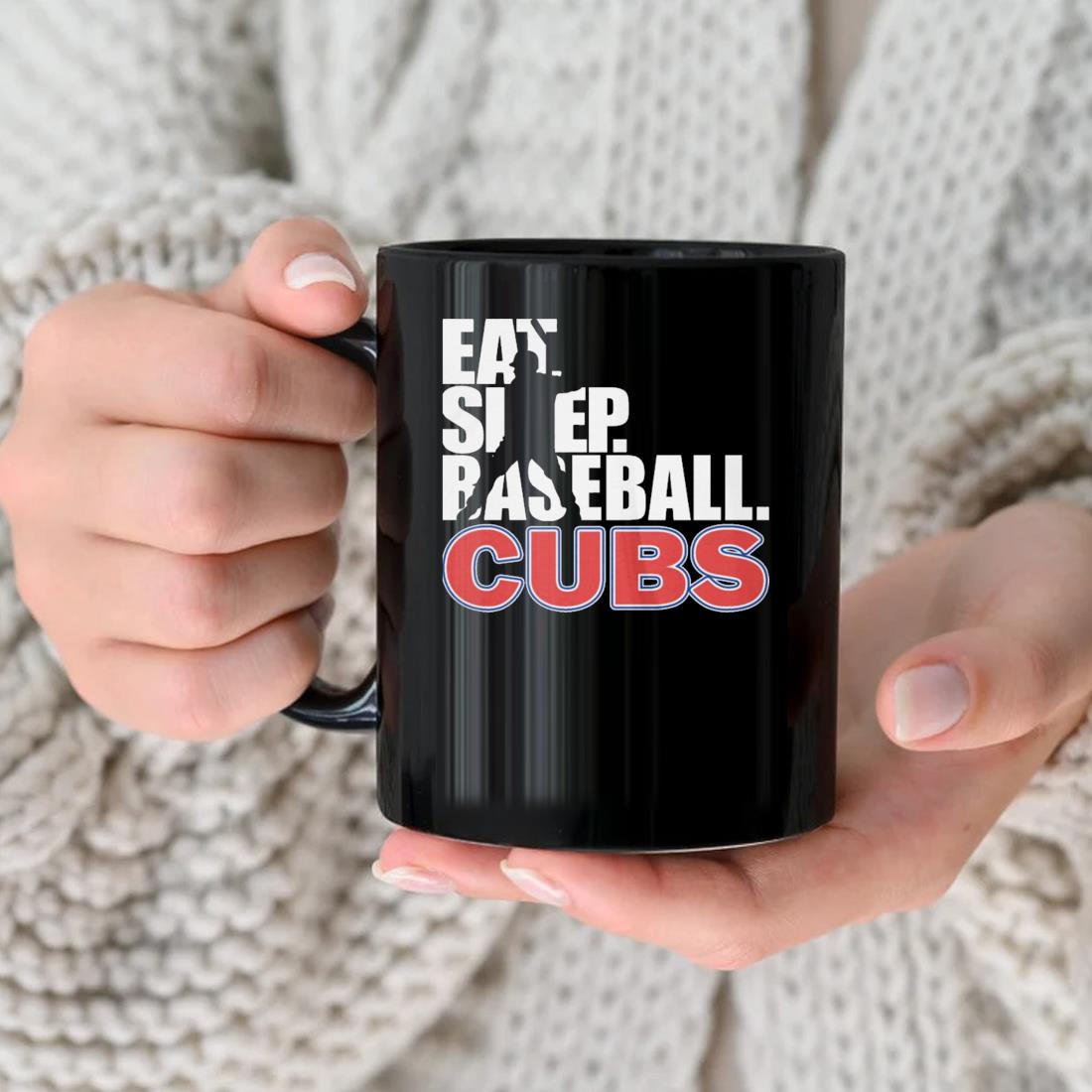 Chicago Cubs Eat Sleep Baseball Mug nhu