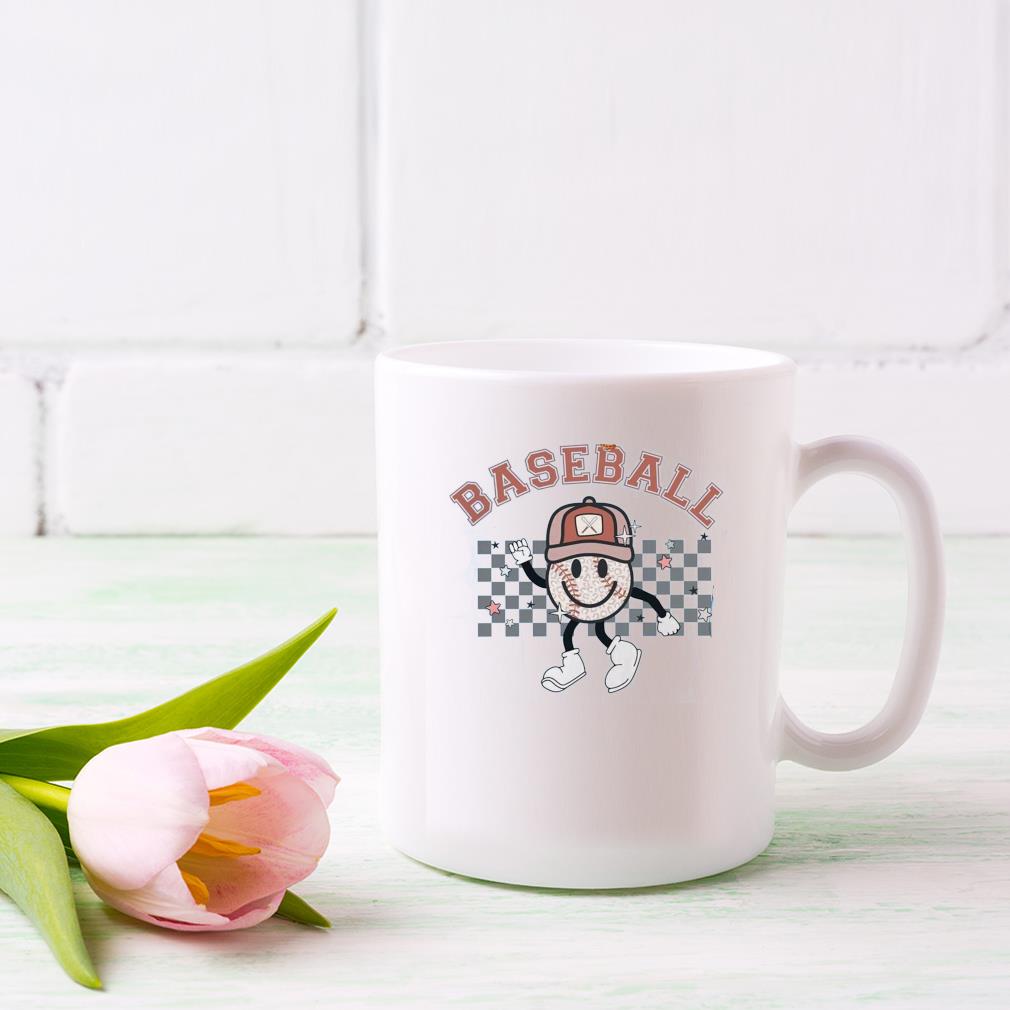 Comfort Colors Retro Happy Baseball Graphic Mug