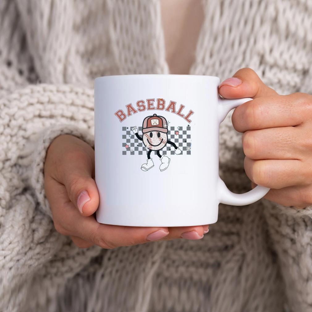 Comfort Colors Retro Happy Baseball Graphic Mug hhhhh