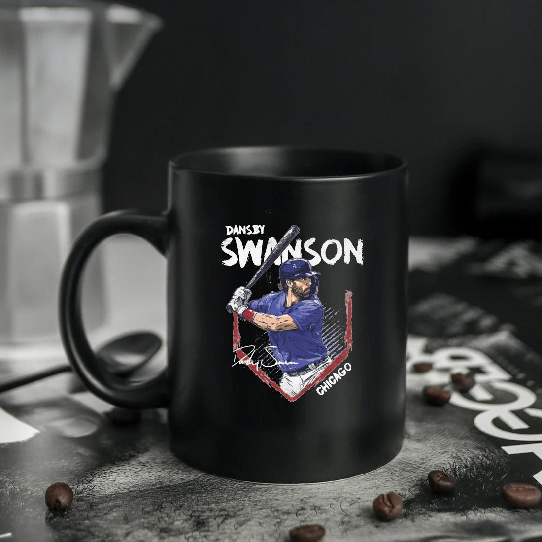 Dansby Swanson Chicago C Base Signature Mug ten