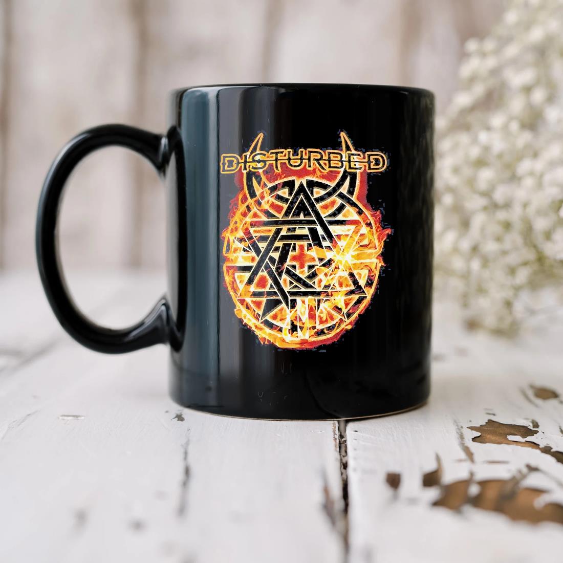 Disturbed Flames Logo Mug