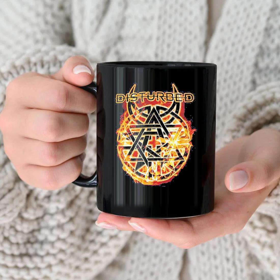 Disturbed Flames Logo Mug nhu