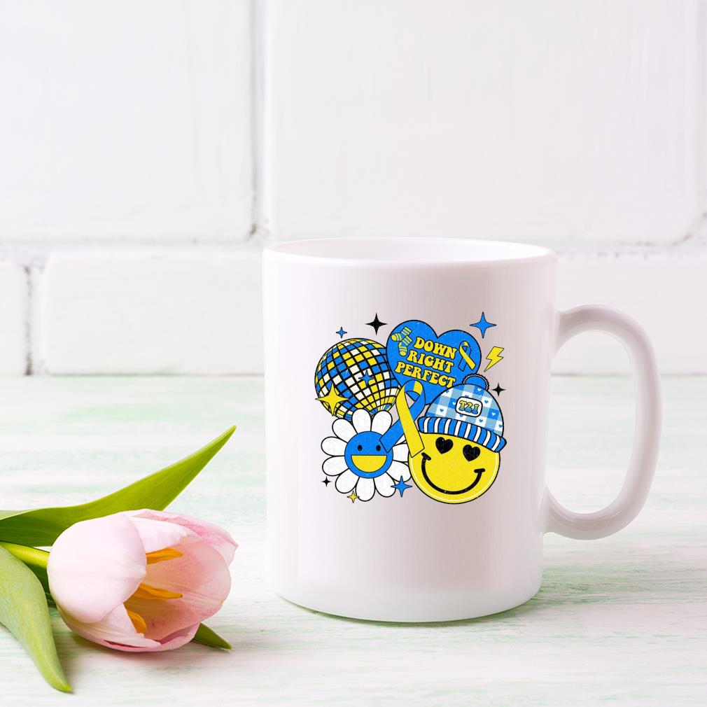 Down Right Perfect Positive Vibes Down Syndrome Awareness Mug