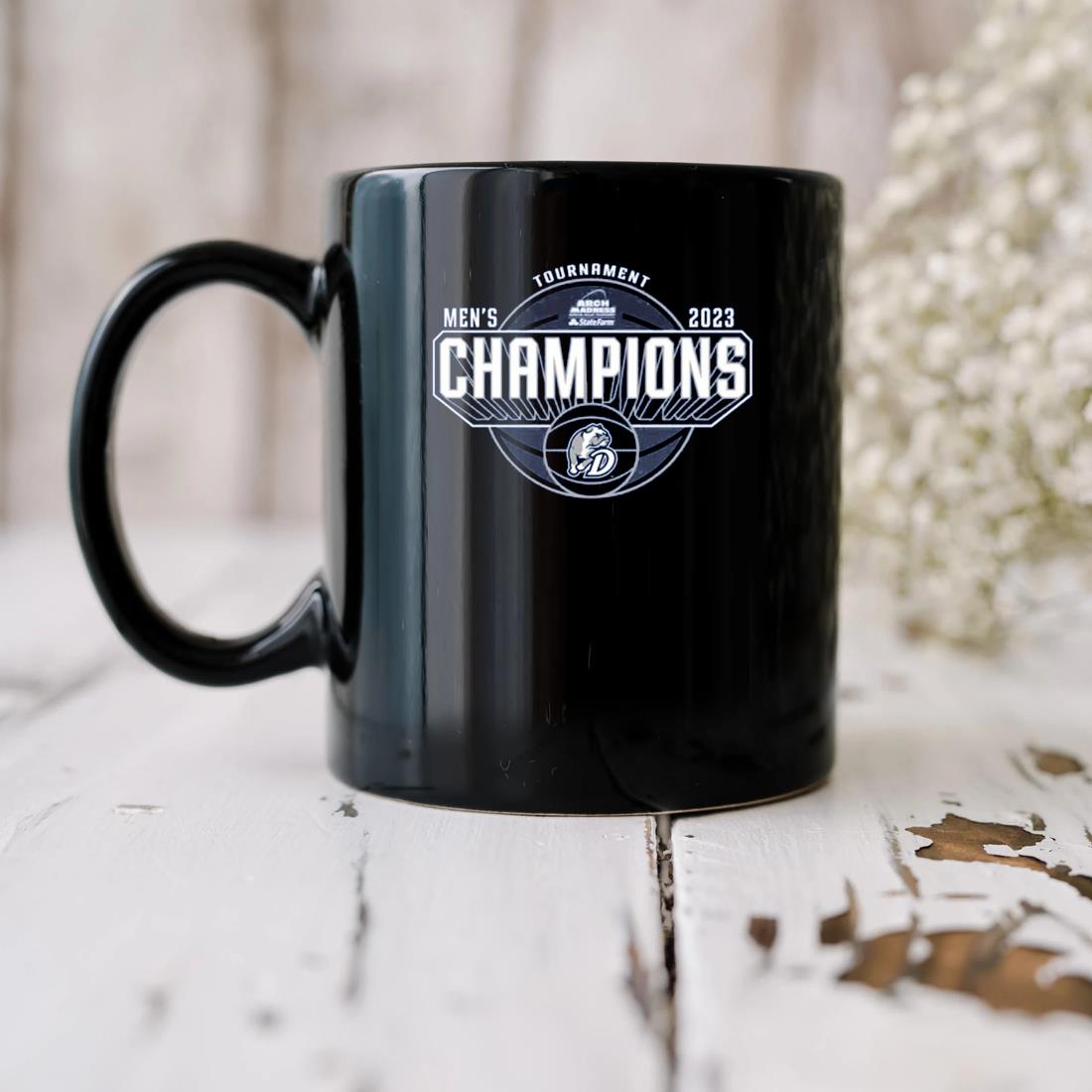 Drake Bulldogs 2023 Tournament Men's Basketball Champions Mug