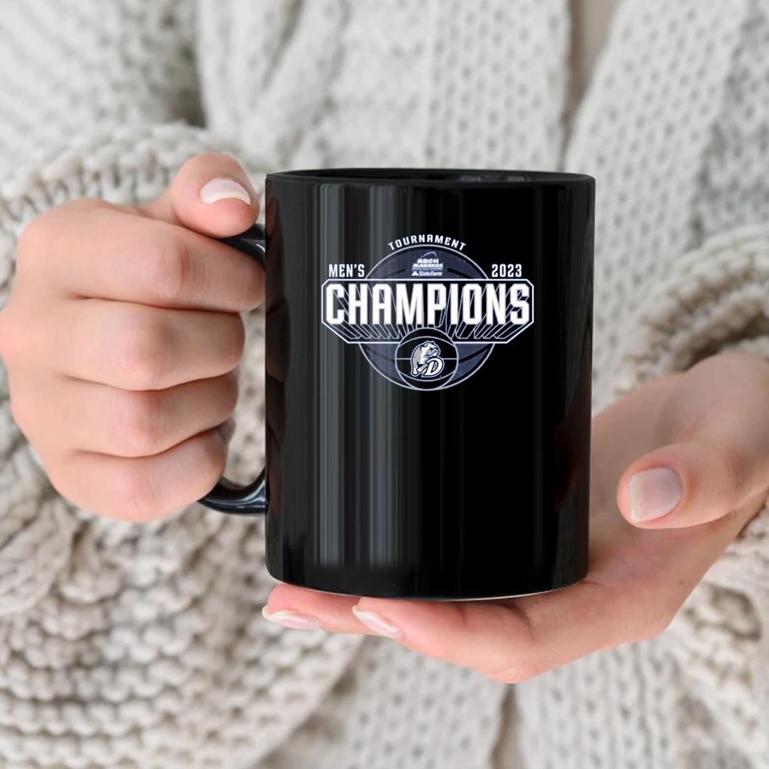 Drake Bulldogs 2023 Tournament Men's Basketball Champions Mug nhu