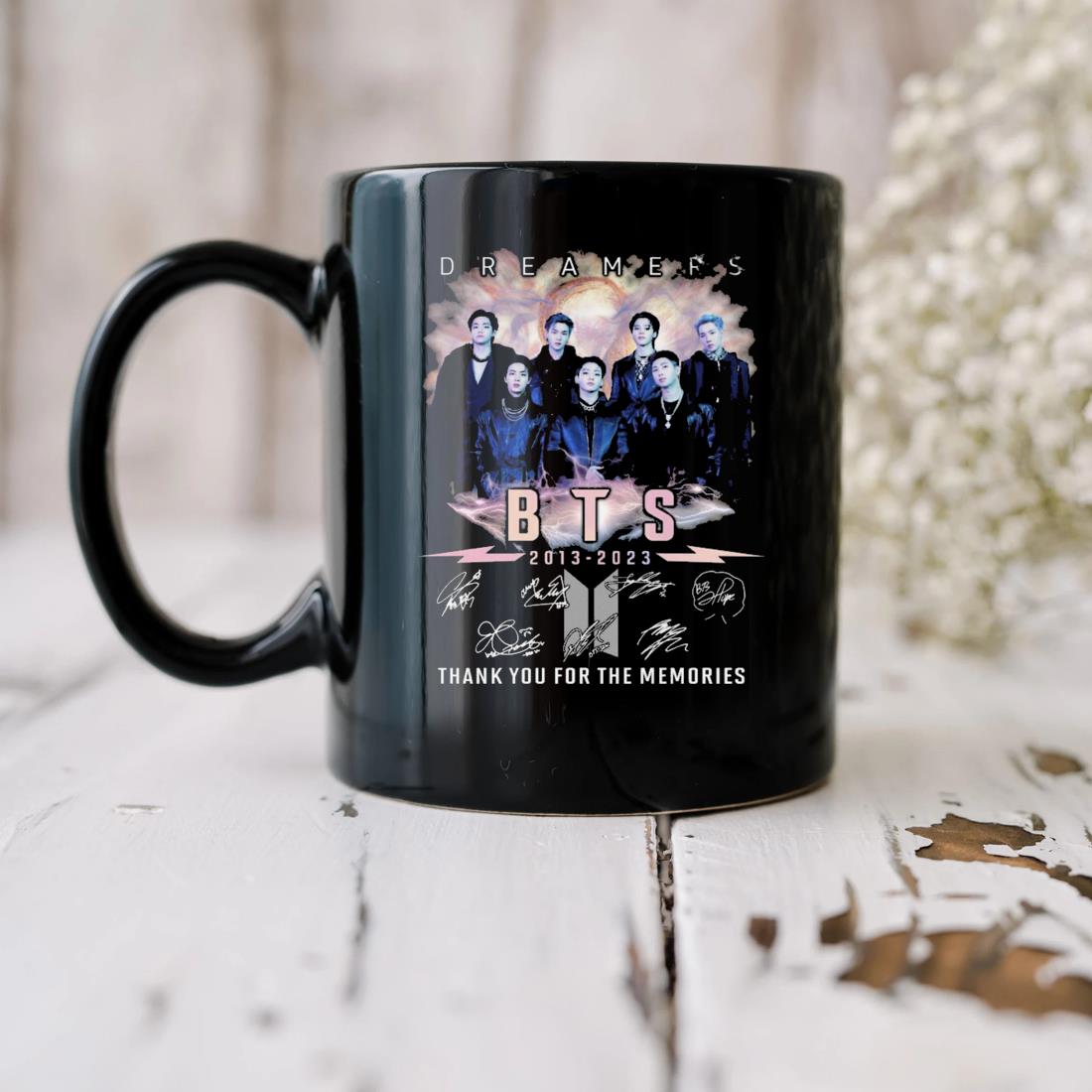Dreamers Bts 2013-2023 Thank You For The Memories Signatures Mug