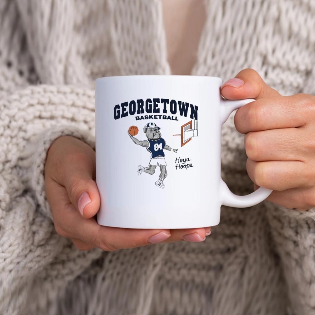 Dunking Bulldog Georgetown Basketball Mug hhhhh