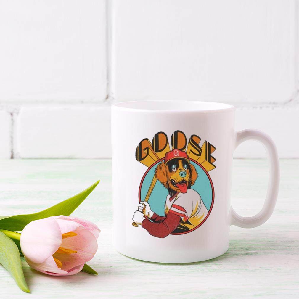 Goose Baseball Dog Raglan Mug