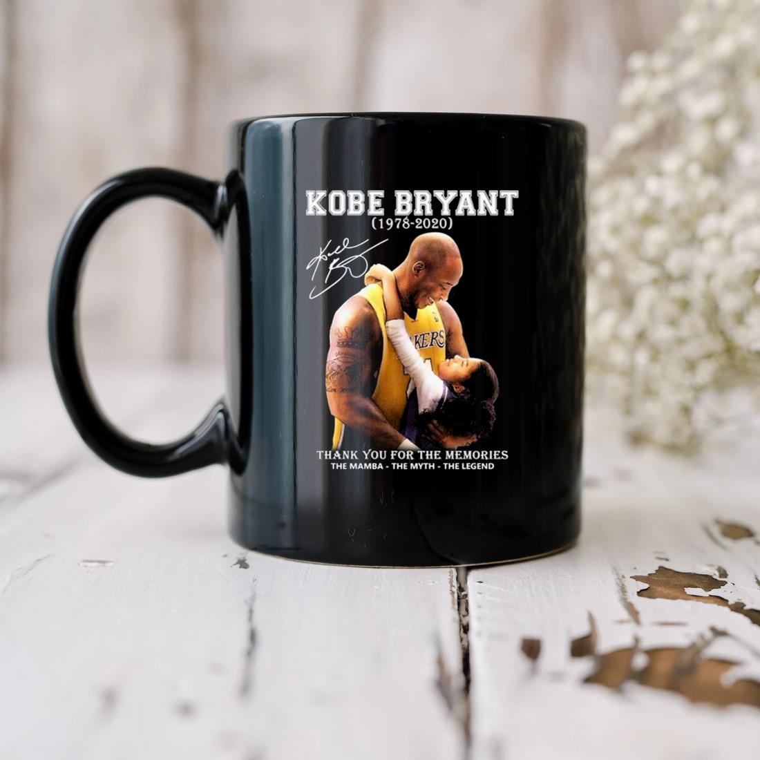 Kobe Bryant 1978 – 2020 Thank You For The Memories The Mamba The Myth The Legend Signature Mug
