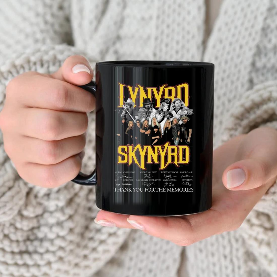 Lynyrd Skynyrd Thank You For The Memories Signatures 2023 Mug nhu