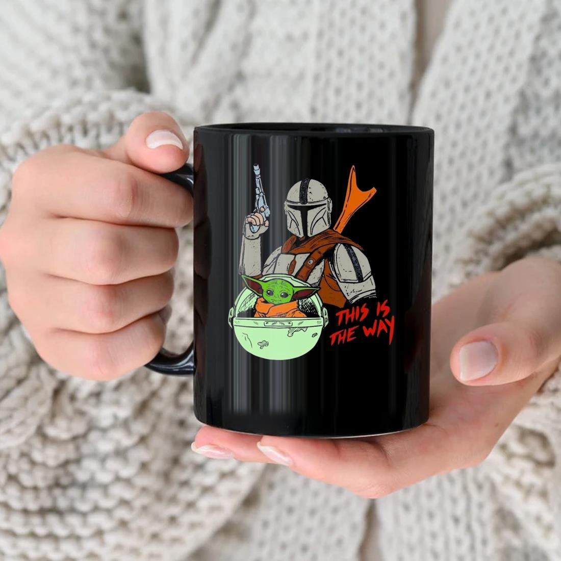 This is the Way Mug, Mandalorian Mug, Star Wars Mug, Baby Yoda Mug