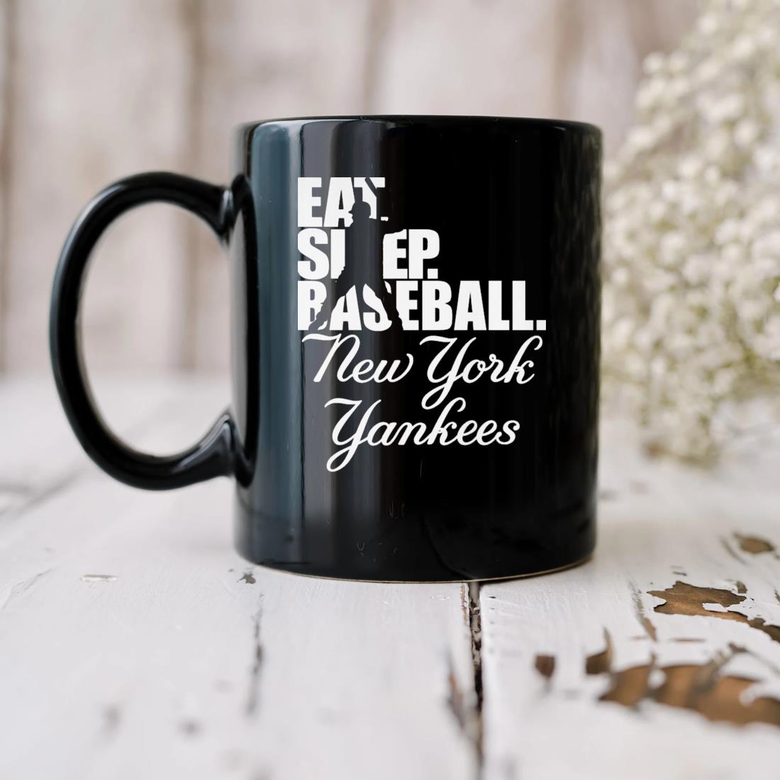 New York Yankees Eat Sleep Baseball Mug