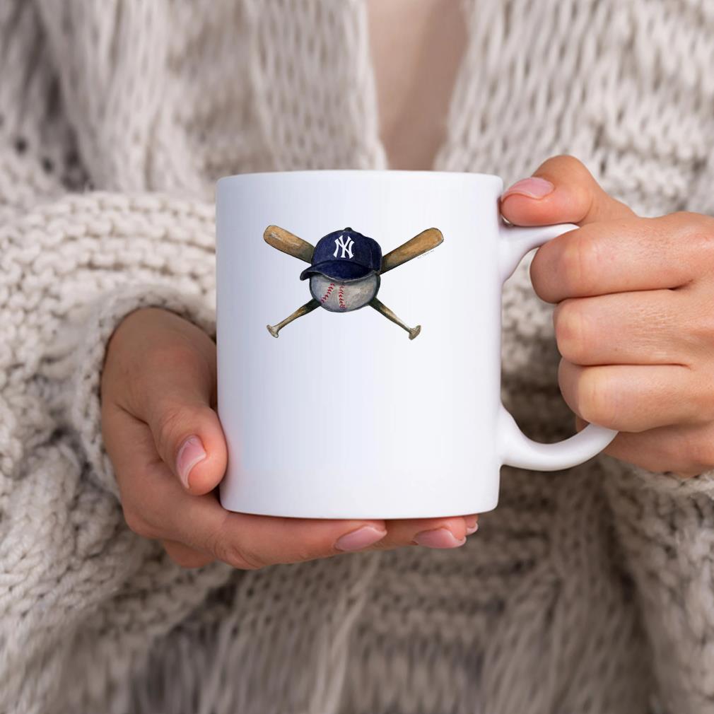 New York Yankees Tiny Turnip Hat Crossbats Mug hhhhh