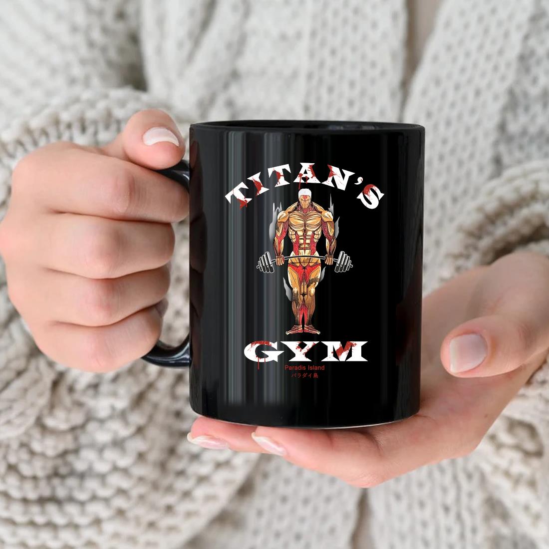 Original Attack On Titan Gym Armored Titan Mug