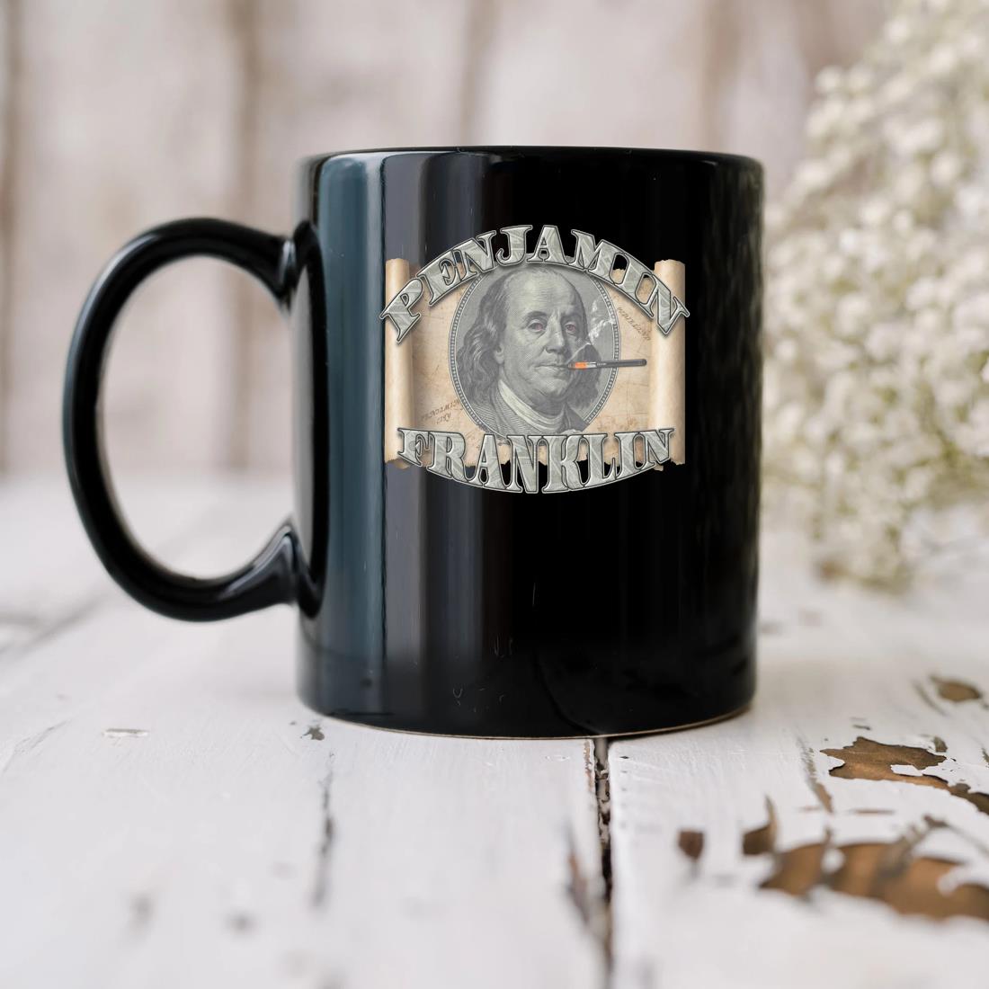 Original Penjamin Franklin Smoking Mug biu