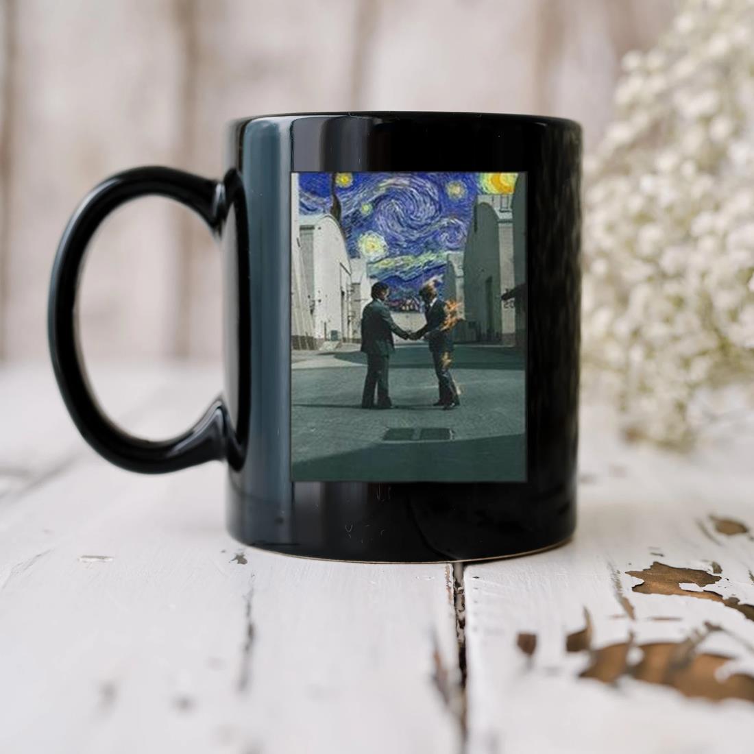 Pink Floyd Wish You Were Here Under The Starry Night Mug biu