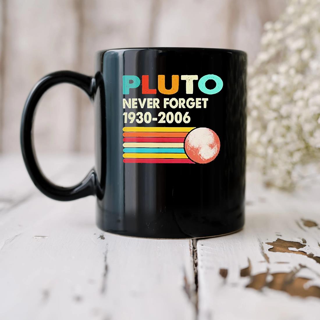 Pluto Never Forget 1930-2006 Mug
