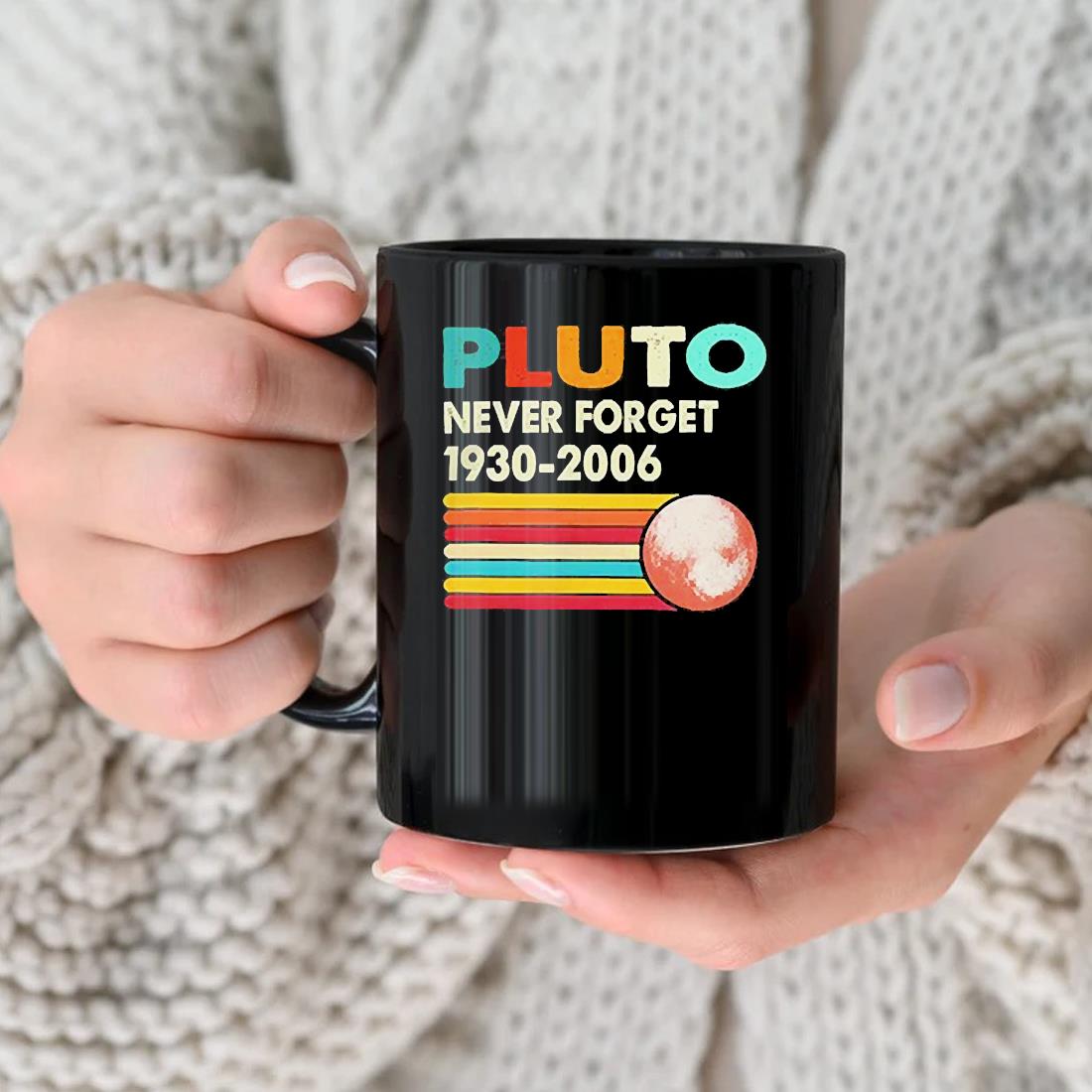 Pluto Never Forget 1930-2006 Mug nhu