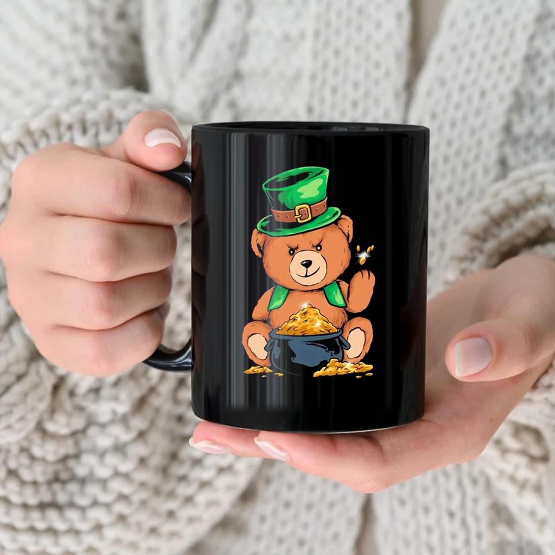Rich Bear St. Patrick's Day Mug nhu