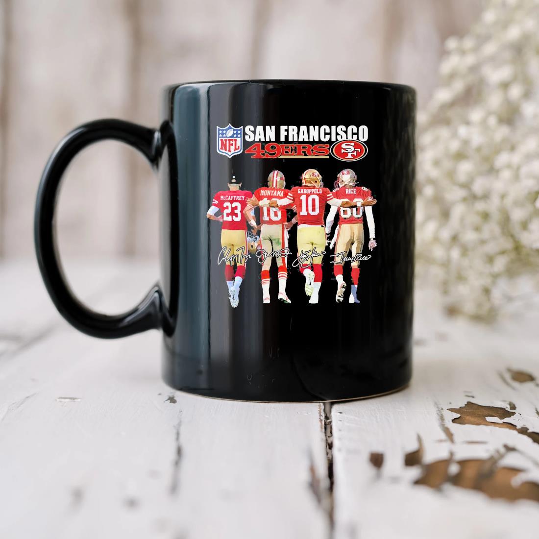 San Francisco 49ers Mccaffrey Montana Garoppolo And Rice