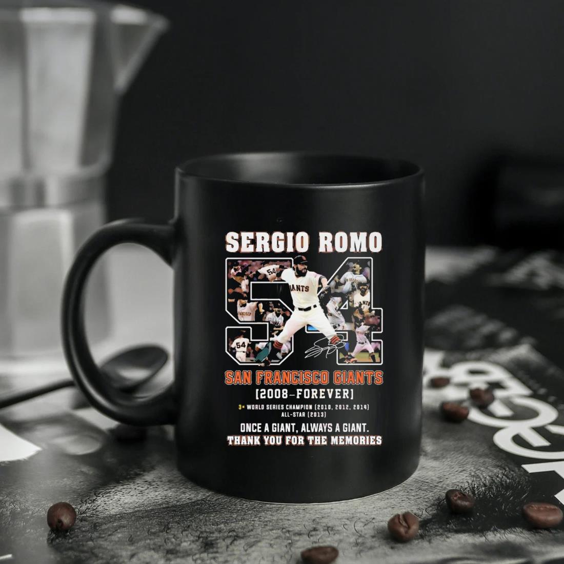 Sergio Romo San Francisco Giants 2008 forever thank you for the memories  signature shirt, hoodie, sweater, long sleeve and tank top